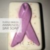 Purple Ribbon Awareness Bar Soap